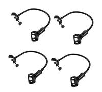 Toyvian 4sets Microphone Arm Stand for Desk Flexible Microphone Storage Rack for Gaming and Streaming