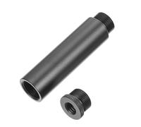 Toyvian 4sets Microphone Rack Arm Support Extension Rod Screw for Microphone Extension Tube Screw Fits Accessories for Cover Pipe Black and Mic Holder Clip in Studio Home Setup