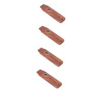 Toyvian 4sets Reliable Kazoo Flute Wooden Kazoo for Boys and Girls Adults Musical Instrument Tune for Guitar Performance