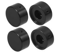 Toyvian 4sets Replaceable Guitar Effect Control Footswitch Topper Metal Guitar Effect Pedal Protection Cap Footswitch Toppers and Accessories
