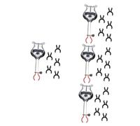 Toyvian 4sets Trumpet Music Score Clip Stand and Lightweight Lyre for Marching Band Portable Sheet Music Holder for Trumpet Players Lyre Clamp