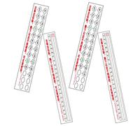 Toyvian 4sheets Learning Decals for Beginners Easy Use Musical Note Scale Stickers Lightweight Portable for Practicing Music Skills Class