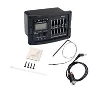 Toyvian 5 Band Pickup Eq Preamp Equalizer for Acoustic Guitar Volume Control and Lcd for Live Performance