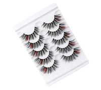 Toyvian 5 Pairs 3d False Eyelashes Simulation Material Makeup Fake Lashes for Fuller and Longer Look, for Parties and Date Nights