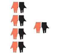 Toyvian 5 Pairs Three Finger Billiard Gloves Wear Resistant Pool Gloves for Men and Women Breathable and Comfortable for Training and Daily Use Stylish Orange Design