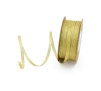 Toyvian 5 Rolls Golden Glitter Grosgrain Ribbon Set - Ribbed Polyester Cloth Packaging Bands for Flower Wrapping, DIY Cake Decoration, Gardening Crafts - 3mm to 20mm Widths