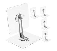 Toyvian 5 Sets Furniture Wall Anchors and Anti-tip Straps for Baby Proofing, No Drill Installation, Adhesive Security for Dressers, Bookshelves, Cabinets, and Bookcases