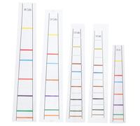 Toyvian 5 Sheets Cello Finger Label Note Stickers with Pvc and Paper Material, Easy to Stick Intonation Guide for Beginner Cellos, Suitable for Music and Recording Teachers