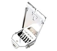 Toyvian 5-string Banjo Tailpiece Metal Replacement Plate Silver Banjo String Part Musical Instrument Accessories for Folk and Bluegrass Supplies