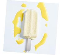 Toyvian 50 Pcs Acrylic Popsicle Sticks with Rounded Edges for DIY Ice Cream and Cake Pops and Safe for Crafts for Home Dessert Shops and Kindergartens