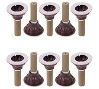 Toyvian 50 Sets Handmade Thickened Moxa Sticks with Base Moxibustion Accessories for Home Therapy Relaxation and Meridian Warmth Care