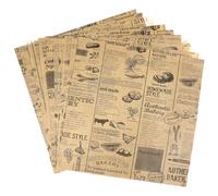 Toyvian 50 Sheets Greaseproof Food Grade Wrapping Paper for Burgers Chicken Baking and Flower Wrapping Practical Oil-Resistant Packaging