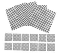 Toyvian 50 Sheets Greaseproof Food Wrapping Paper for Burgers Sandwiches Baking Checkered Liner Food Grade Oil-Resistant Paper for Snacks and Basket Lining