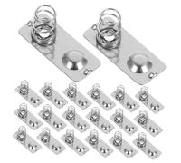 Toyvian 50PCS Aaa Battery Spring Connectors Contact Plates Negative to Positive Conversion for Electronics Easy Installation with Wire Spring Enhances Battery Life and Ensures Stable