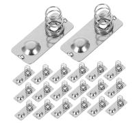 Toyvian 50PCS Aaa Battery Spring Contact Plates Metal Spring Nickeling Terminal for Stable Power Transmission and Efficient Positive to Negative Conversion Compatible with Remote Controls