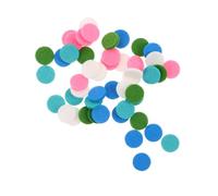 Toyvian 50pcs Aromatherapy Fiber Cotton Pads Refill for Essential Oil Diffuser Necklace Bracelet Car Home Office Round Fragrance Pads with Scent Release and Reusable Sustainable Design