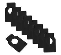 Toyvian 50pcs Black Kraft Paper Wine Bottle Tags for Cellar Collections Hanging Neck Labels for Name Year Tasting Notes Rustic Wine Rack Markers and Party Use