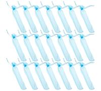 Toyvian 50pcs Blue Mesh Drawstring Organza Bags for Hand Fans and Jewelry, Lightweight and Versatile Folding Fan Pouch Suitable for Weddings and Festivals