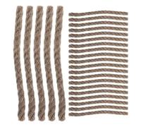 Toyvian 50pcs Camping Fire Starter Kit with Hemp Rope and Beeswax, Long Lifespan Ignition Rope for Hiking and Emergency Fire Starter Situations, Consistent Flame Fireplace Accessories