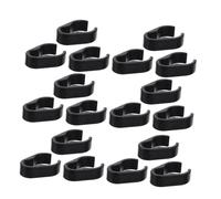 Toyvian 50pcs Flexible Cable Clamp for Mic Pole Plastic Mic Cable Clamp Microphone Supplies for Studio Accessories Use As Headphone Cord Organizer and Earphone Fixing Clip