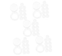Toyvian 50pcs Gas Stove Knob Covers for Safety Transparent Protective Covers to Prevent Accidental Ignition Easy One-Handed Access for Adults Kitchen Accessory for Family Safety