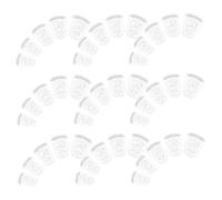 Toyvian 50pcs Guitar Finger Guards Silicone Rubber Finger Tips Protector Covers for Bass Guitar Ukulele Beginner Practice