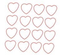 Toyvian 50pcs Heart-shaped Elastic Band Gimmick Props for Magician Shows Creative Trick Supplies Lightweight for Party Easy to Use Conjuring Accessories