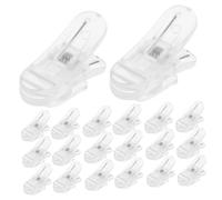 Toyvian 50pcs Lapel Mic Clip: Replacement Collar Lavalier Microphone Holder - for Shirt Universal Earphone Wire Clip for Men and Women