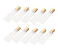 Toyvian 50pcs Lip Gloss Tube Empty Lip Gloss Tube Pp 10ml Lightweight Refillable Travel DIY Makeup