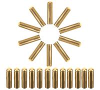 Toyvian 50pcs Metal Shoelace Tips Golden 5mm X 20mm DIY | for Bracelets and Shoes, Simple Design with Unique Charm, Easy to Install, Light Weight