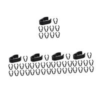 Toyvian 50pcs Mic Stand Cable Holder Plastic Clips for Mic Pole Cord Organizer Flexible Cable Clamp for Ktv Studio Use