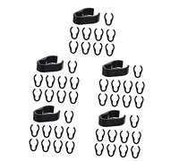 Toyvian 50pcs Mic Stand Cable Management Xlr Microphone Cable Organizers Clamps for Portable Microphone