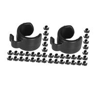 Toyvian 50pcs Microphone Cable Clips for Tripod Stands Durable Microphone Holder and Clamp for Organizing Mic Wires and Audio Equipment