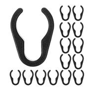 Toyvian 50pcs Microphone Stand Accessories Mic Pole Clamp Cable Clip for Mic Headset Cord Clamp for Home Studio for Cables