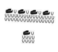Toyvian 50pcs Microphone Stand Clip Narrow Cable Hooks Mic Cable Clamps for Mic Stand Accessories