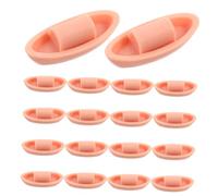 Toyvian 50pcs Miniature Boat Decoration Kits Jiangnan Canoe Model Resin Ornaments for Home Office Charming Tiny Boat Figurines for Micro Landscape Nautical Decor