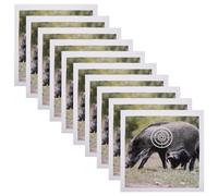 Toyvian 50pcs Paper Archery Targets for Shooting Range with Wild Boar Shape, Realistic Style, Easy Setup, and Visible Shot Marks, for Outdoor Archery Practice and Backyard Shooting