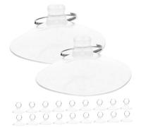 Toyvian 50Pcs Plastic Suction Cups for Reptile Hammocks Replaceable Strong Suction Cups with Durable Small Suckers for Glass Window Surfaces Easy to Install and Remove