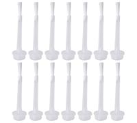Toyvian 50pcs Professional Nail Polish Replacement Brush for DIY Nail Art and Manicure Plastic Painting Brush Suitable for Manicurists and Salon Use