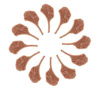 Toyvian 50pcs Realistic Mini Steak Handcrafted Artificial Fake Steak for Kitchen Decor Photography Props and Display Collection Detailed Lifelike Simulation Meat Models