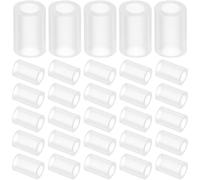Toyvian 50pcs Rubber Tubes for Electric Guitar Pickup - 10x0.7mm Wire Tubing Guitar Repair Fittings and Accessories Pickup Mounting Tools