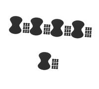 Toyvian 50pcs Self-adhesive Silicone Guitar Pick Grips Slip Sticker for Non-dropping Grip Practical Guitar Supplies for Playing Performance