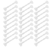 Toyvian 50pcs White Plastic Eye Liner Stencil Tool for Quick Application and Effortless Mastery, Eyeliner Makeup Tool for Beginners and Professionals, for Make and DIY Use