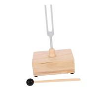 Toyvian 528hz Tuning Fork with Wooden Resonator and Mallet, Aluminium Alloy Healing Tuning Fork for Yoga Practice, Relaxation Techniques and Soothing Sound