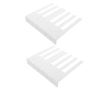 Toyvian 52pcs Piano Keytops White Piano Key Replace Key Tops 5.1cm for Pianists