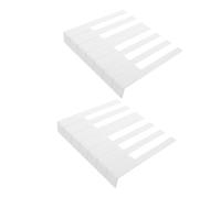 Toyvian 52pcs Piano Keytops White Piano Key Replacement Set Accessories for Keyboard Maintenance Professional Pianist Supplies