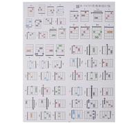 Toyvian 57Pcs Portable Beginner Guitar Chord Chart Cards with Storage Case, Easy-To-Use Instructional Musical Instrument Reference Guide for Students and Practice