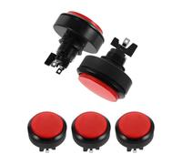 Toyvian 5pcs 60mm Rgb LED Arcade Buttons with Microswitch round Flat Surface Push Buttons for Arcade Machine Replacement Seamless Compatibility and Brilliant Illumination for Control Panel