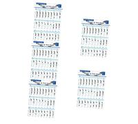 Toyvian 5pcs Bass Recorder Chords Finger Chart Clarinet Chord Learning Guide for Beginners Design for Easy Practice and Proficiency Resource for All Skill Levels