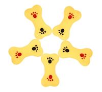 Toyvian 5PCS Bath Sound Soft Squeeze Sound Bones Floating for Early Education Color Discrimination and Agility Development